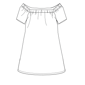 Fashion sewing patterns for LADIES Dresses Dress WF 9266